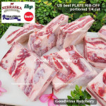 Beef rib PLATE RIB-OFF boneless US USDA NEBRASKA steak cuts 1" 2.5cm (price/kg 5-6pcs)